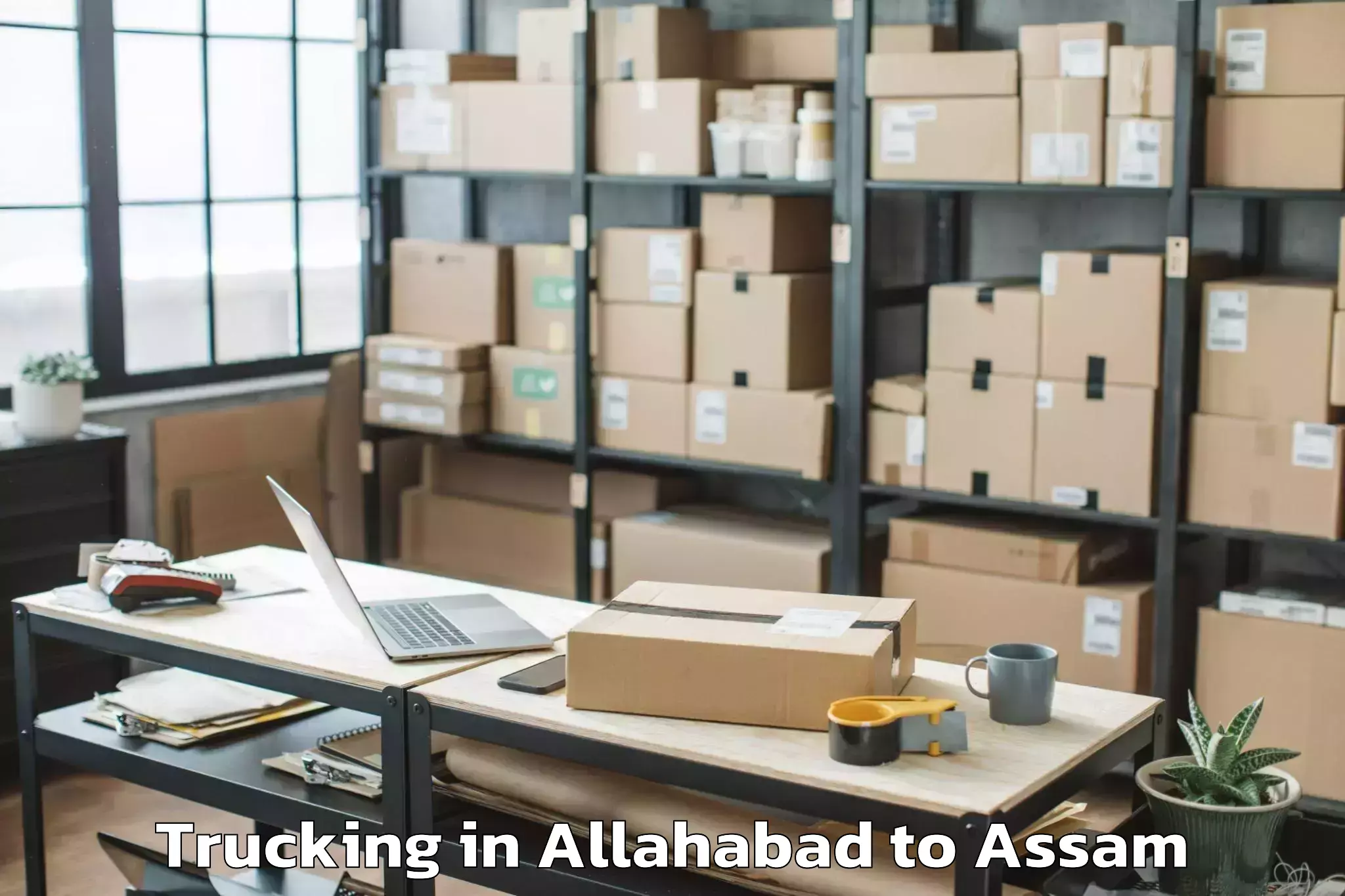 Top Allahabad to Bamunimaidan Trucking Available